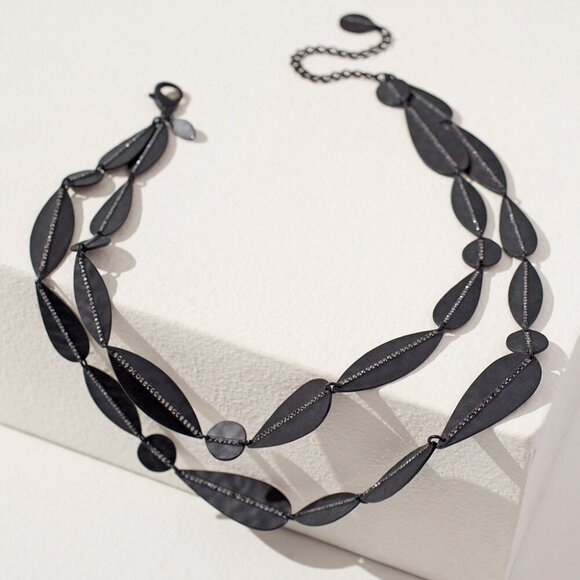 Chico's Black Layered Necklace - Picture 3 of 6